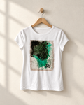 "Emerald Hug" - Abstract Art Tee by Vinny, 14 / Nonverbal Autistic Artist - Short & Long Sleeve