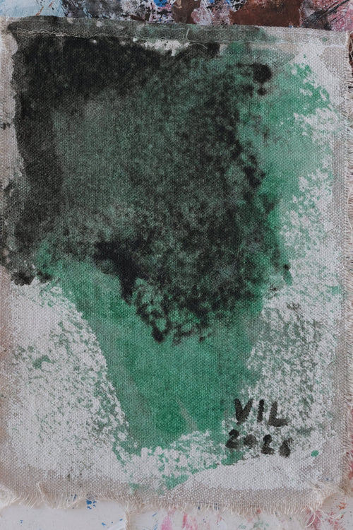 Acrylic Painting on Canvas / Silent Expression - Original Acrylic Artwork by Vinny