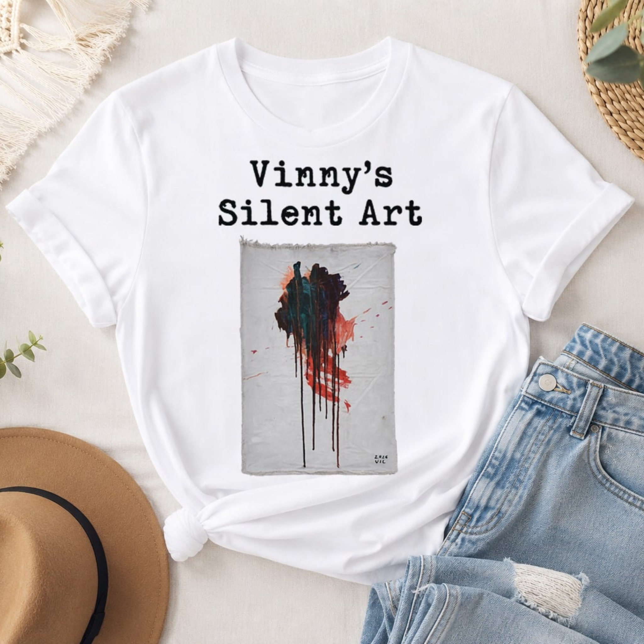 Short Sleeve T-shirt Vinny's Silent Art Freedom