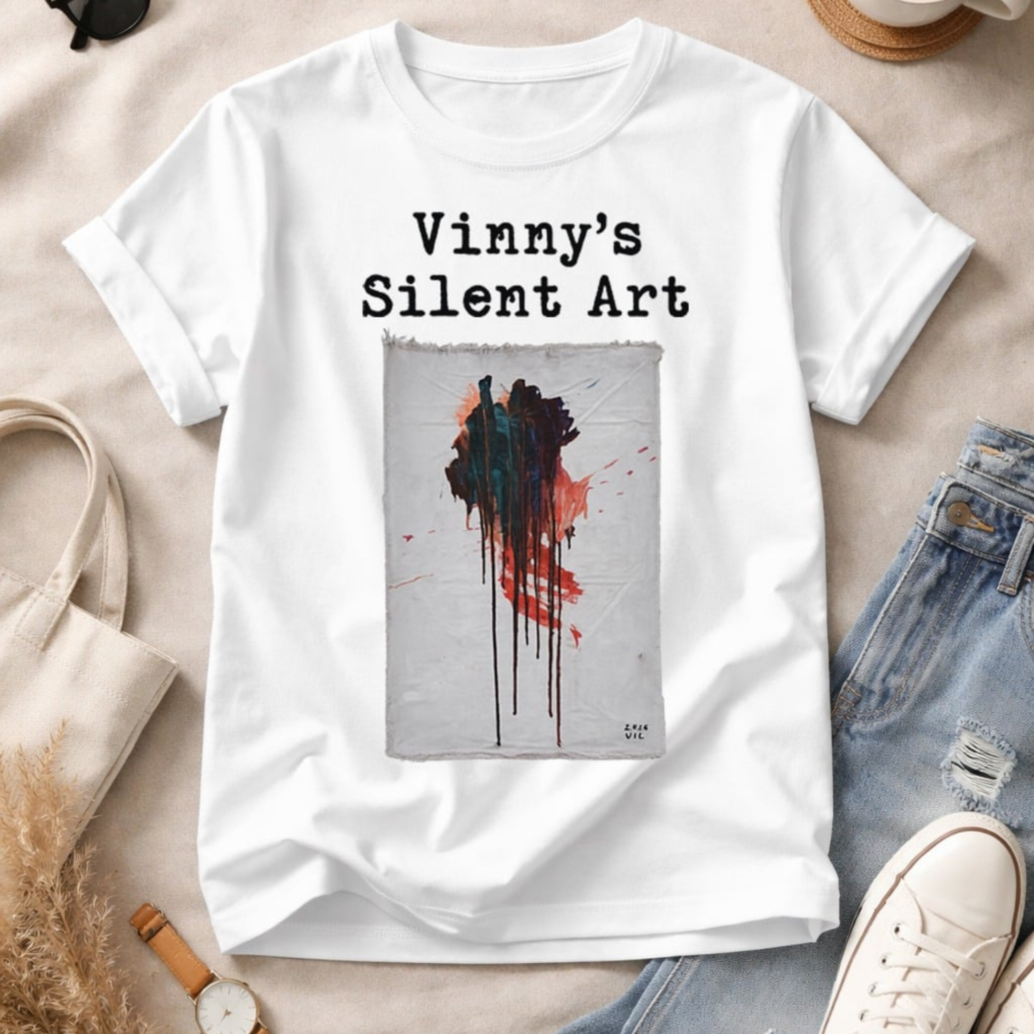 Short Sleeve T-shirt Vinny's Silent Art Freedom