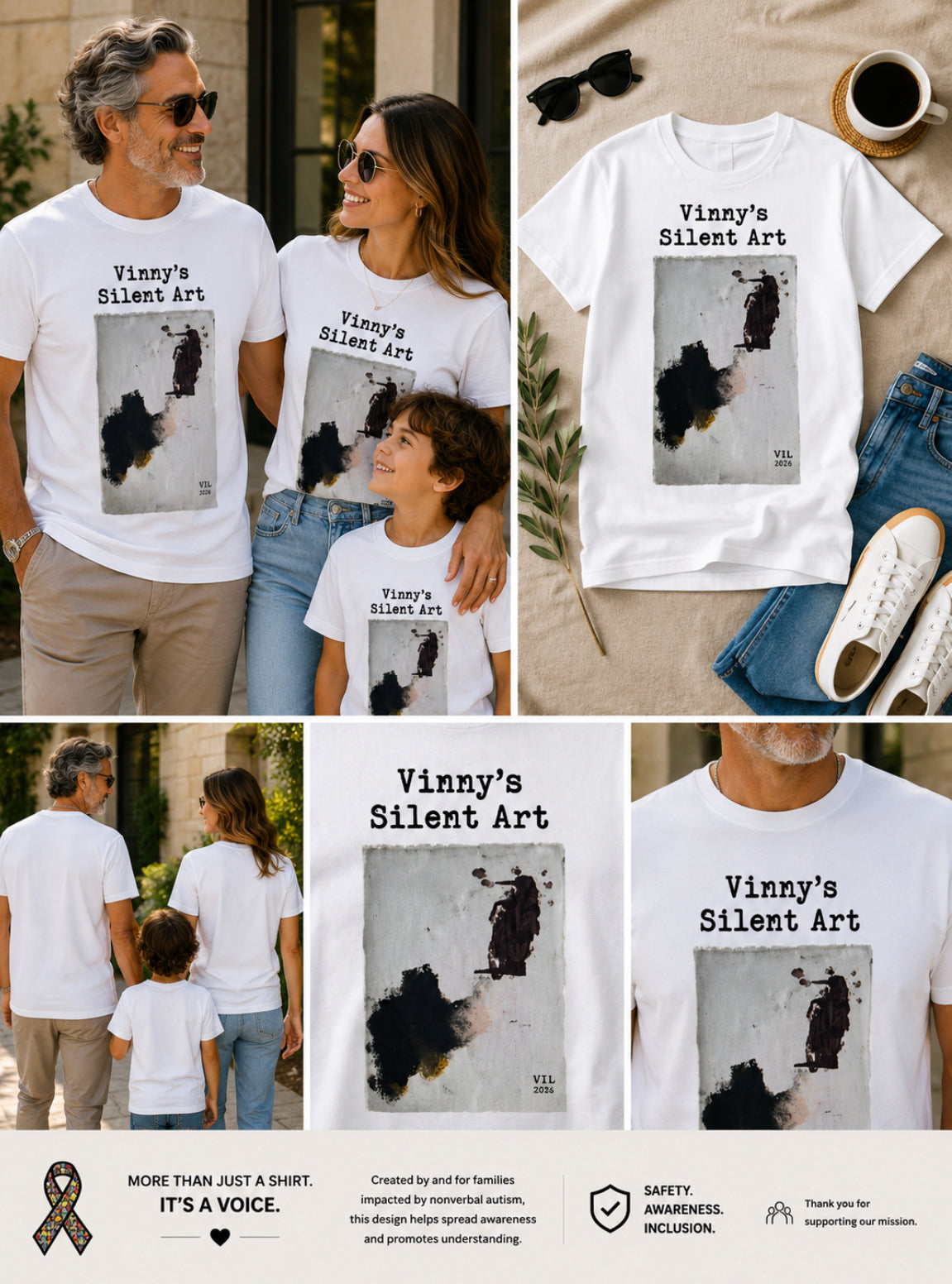 Short Sleeve T-shirt Vinny's Silent Art