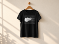 "Silent Movement" White & Black & version of it. Abstract Art Tee by Vinny, 14 / Nonverbal Autistic Artist - Short & Long Sleeve (Copy) (Copy)