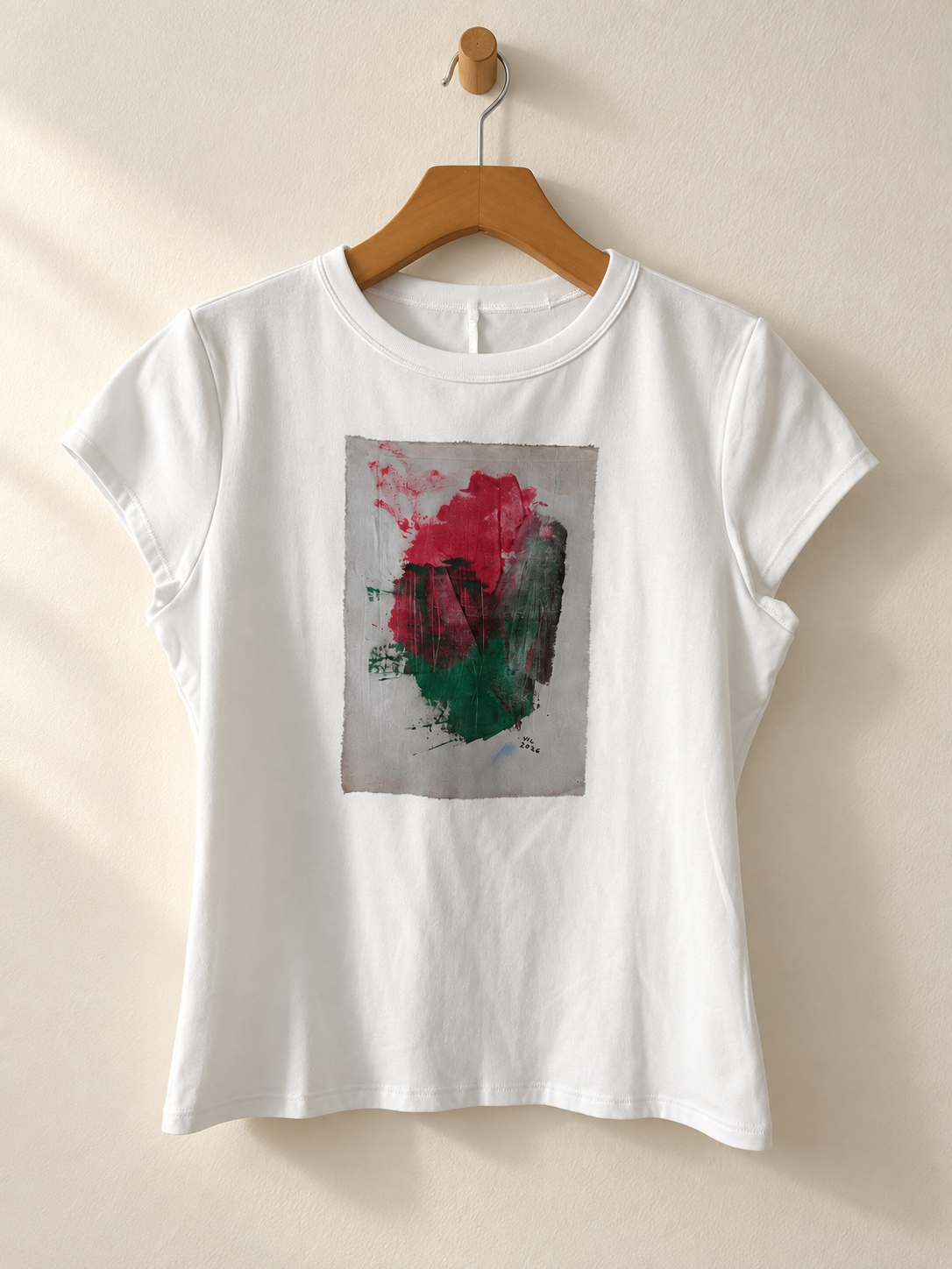 "Silent Garden" -  Abstract Art Tee by Vinny, 14 / Nonverbal Autistic Artist - Short & Long Sleeve