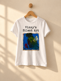 "Ocean Blue" - Abstract Art Tee by Vinny, 14 / Nonverbal Autistic Artist - Short & Long Sleeve