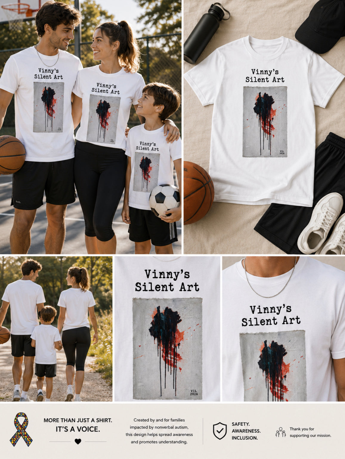 Short Sleeve T-shirt Vinny's Silent Art Freedom