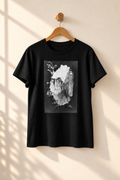 "Silent Garden" - Black & White -  Abstract Art Tee by Vinny, 14 / Nonverbal Autistic Artist - Short & Long Sleeve