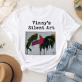 "Silent Raven" - Abstract Art Tee by Vinny, 14 / Nonverbal Autistic Artist - Short & Long Sleeve