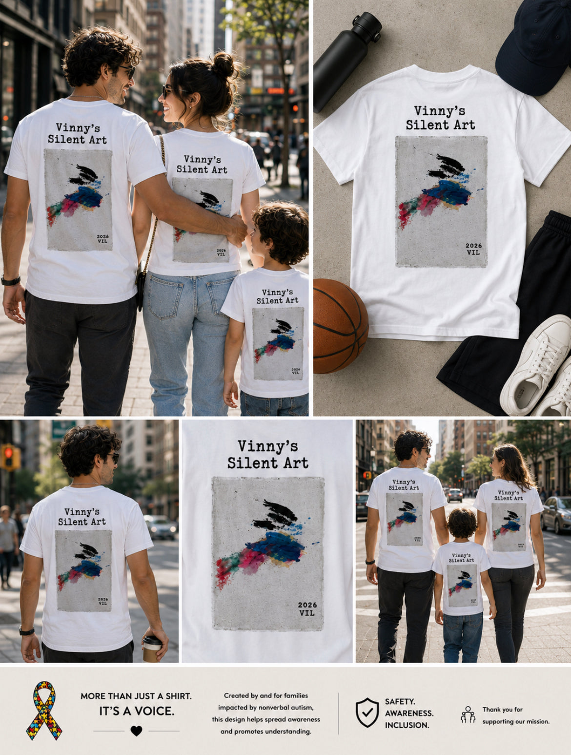 Short Sleeve T-shirt Vinny's Silent Art 0221