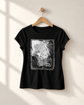 "Emerald Hug" - White& Black version. Abstract Art Tee by Vinny, 14 / Nonverbal Autistic Artist - Short & Long Sleeve