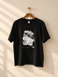 "Silent Spectrum" - White  & Black version.  Abstract Art Tee by Vinny, 14 / Nonverbal Autistic Artist - Short & Long Sleeve