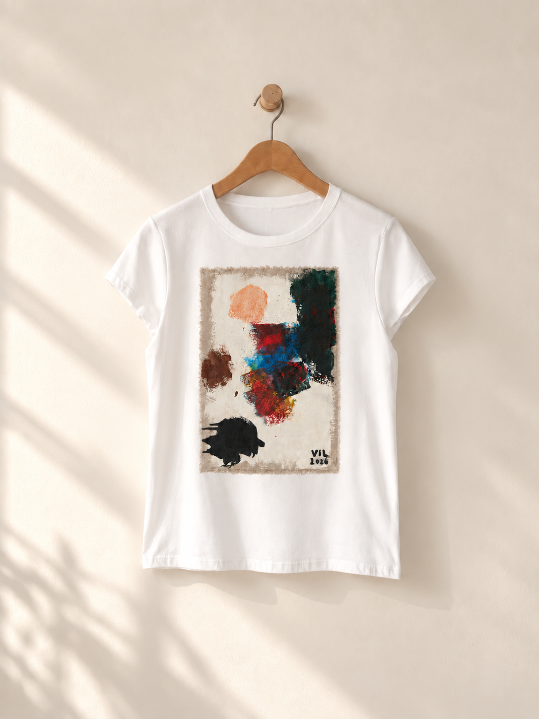 "Quiet Bloom" -  Abstract Art Tee by Vinny, 14 / Nonverbal Autistic Artist - Short & Long Sleeve