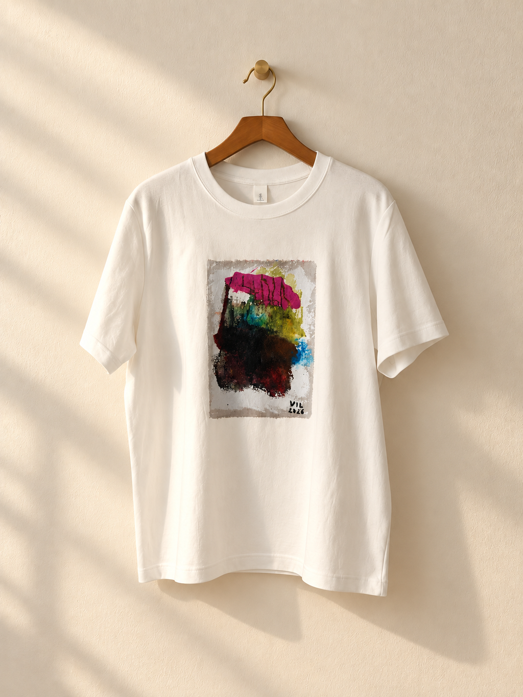 "Silent Spectrum" -  Abstract Art Tee by Vinny, 14 / Nonverbal Autistic Artist - Short & Long Sleeve