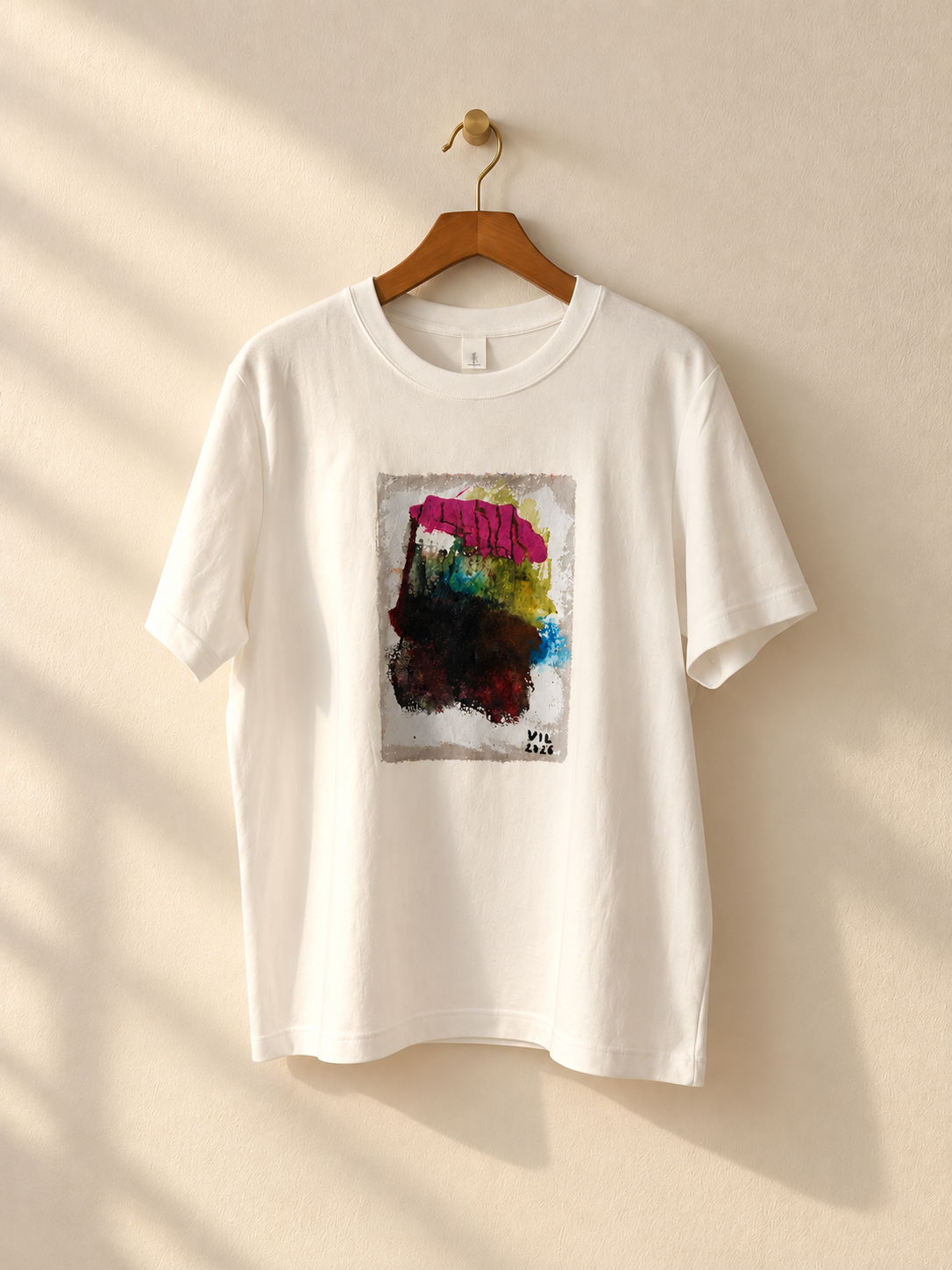 "Silent Spectrum" -  Abstract Art Tee by Vinny, 14 / Nonverbal Autistic Artist - Short & Long Sleeve