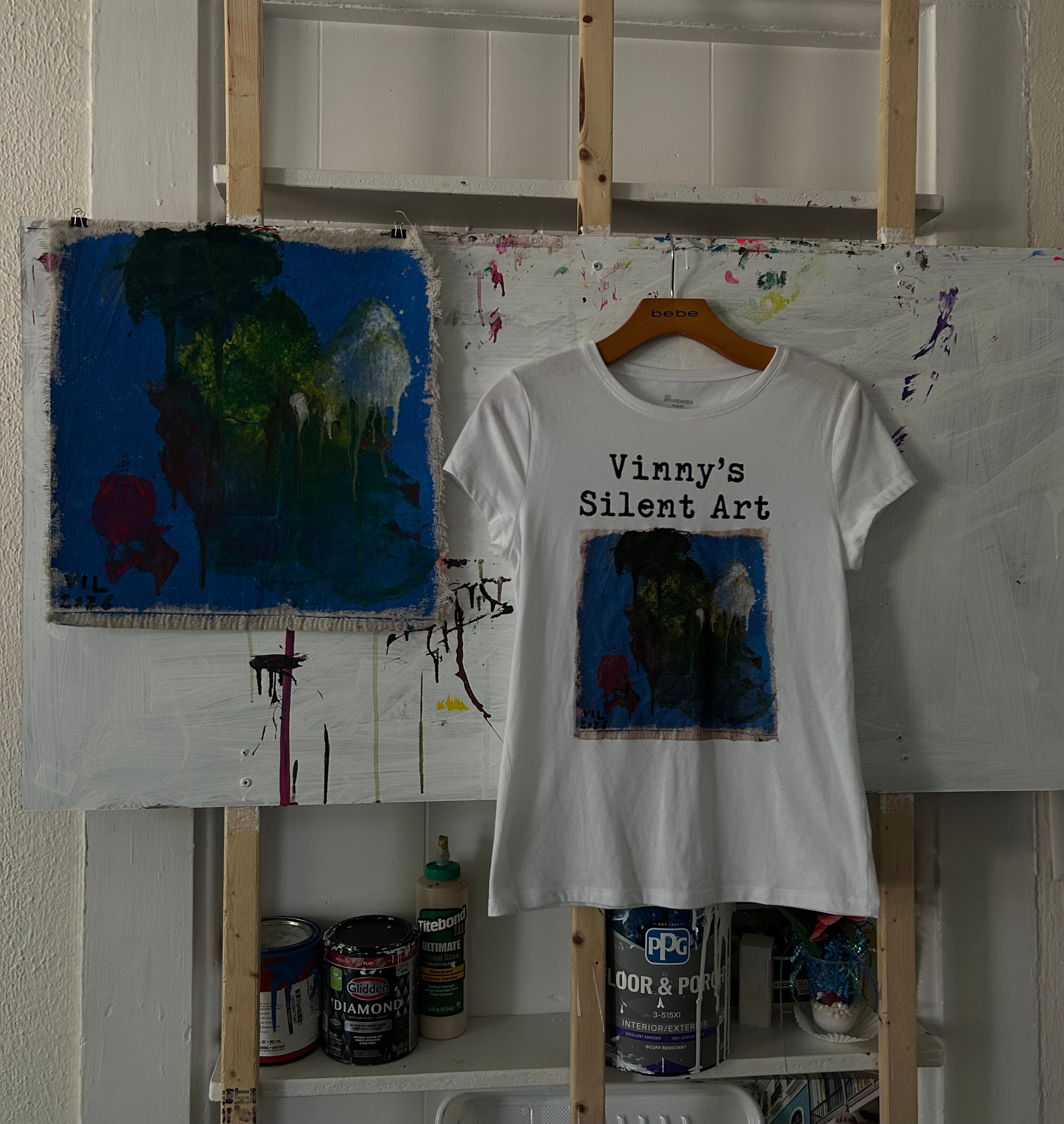 Short Sleeve T-shirt Vinny's Silent Art Freedom 223